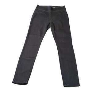 Old Navy Rockstar Mid Rise Super Skinny Jeggings Black Size 4 Short